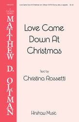 Love Came Down at Christmas SATB choral sheet music cover